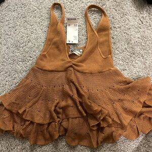 Urban Outfitters Kimchi Blue Callie Ruffle Sweater Tank